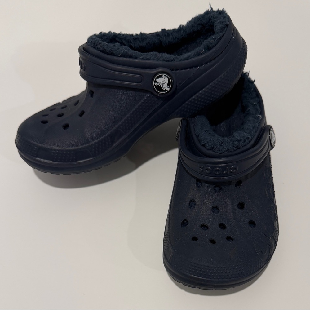 CROCS Navy Kids Slippers